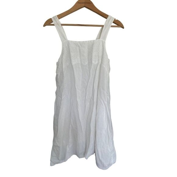 Johnny Was Women's Size Silk Lined White Tank Sundress Fairy Whimsy - Picture 1 of 5
